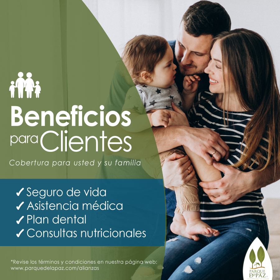 Beneficios para clientes Parque de la Paz